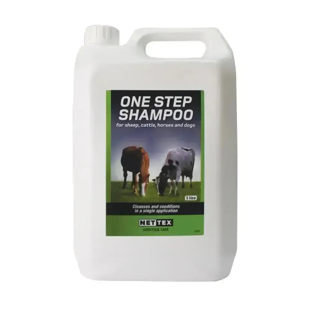 Nettex Agri One Step Animal Shampoo 5 Litre X 4 Pack Horse Shampoos