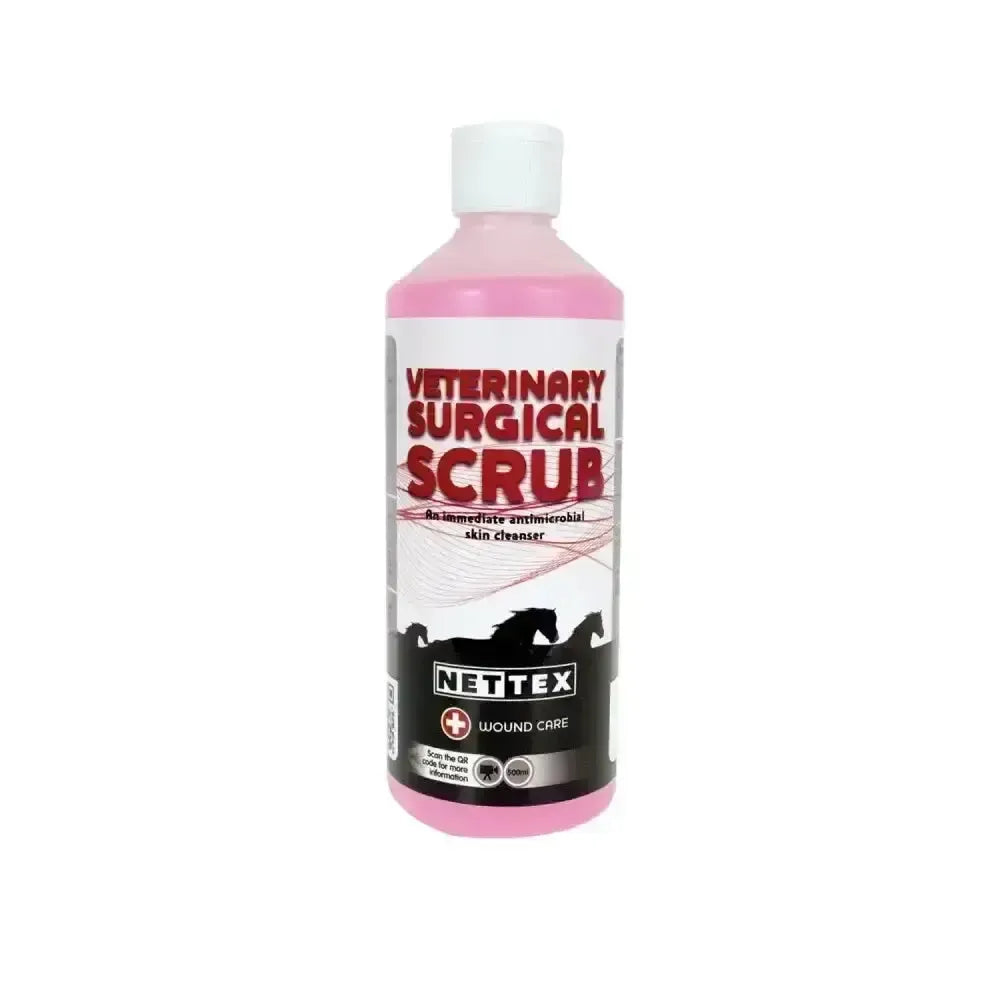 Nettex Equine Veterinary Surgical Scrub 500 ml x 6 Pack Wound Care