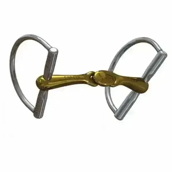 Neue Schule Turtle Top Hunter D-Ring Bit 118 - 128 mm Small 16 mm Horse Bits