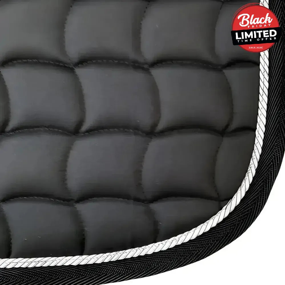 NEW GALLOP Quilted Close Contact GP Pad Black Pony/Cob Saddle Pads