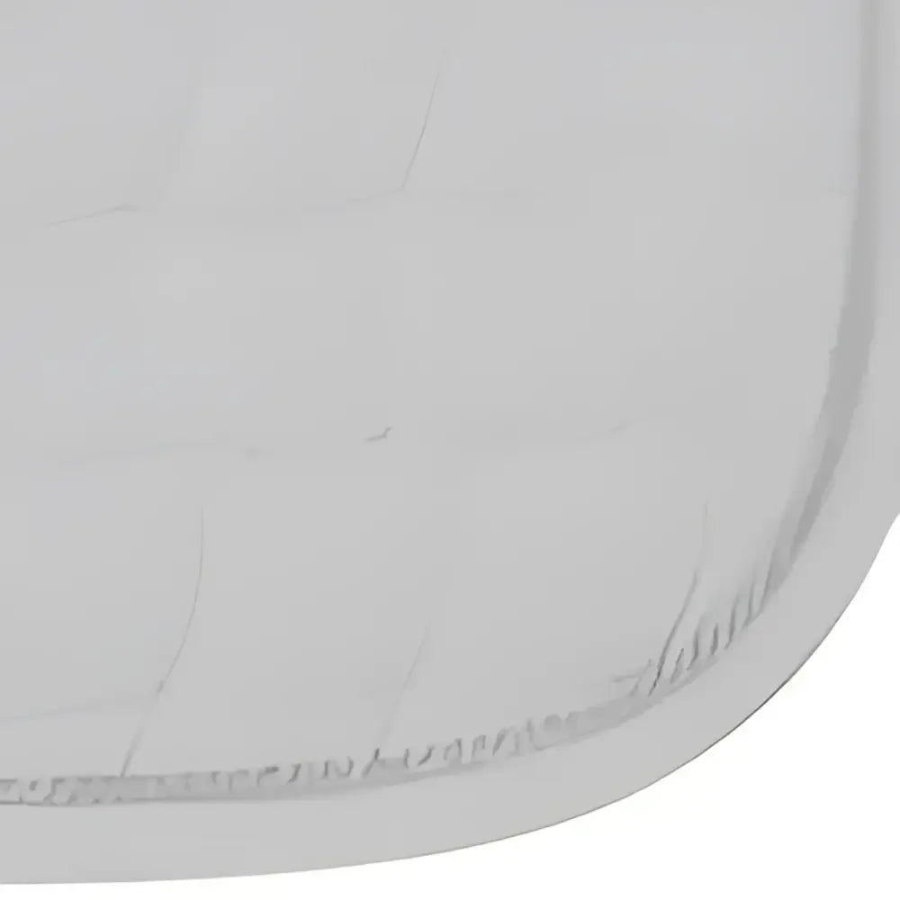 White gallop quilted close contact gp pad with stitched edges and contoured spine for riding comfort