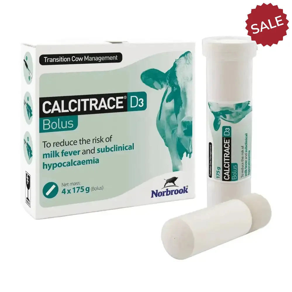 Norbrook Calcitrace D3 Bolus 175g X 4 Pack Cattle Supplements