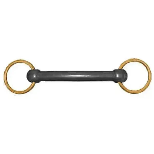 Nylon Bit With Brass Ring Snaffle 3" Horse Bits