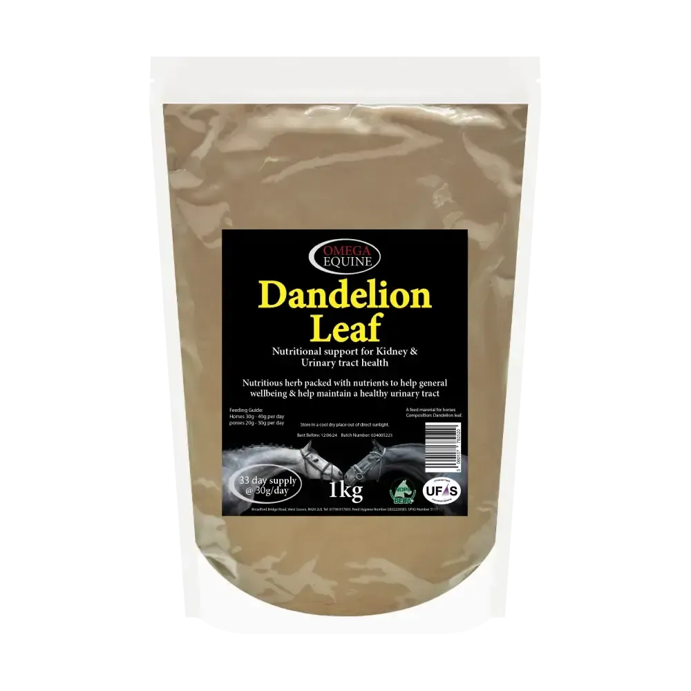 Omega Equine Dandelion Leaf 1kg Horse Supplements