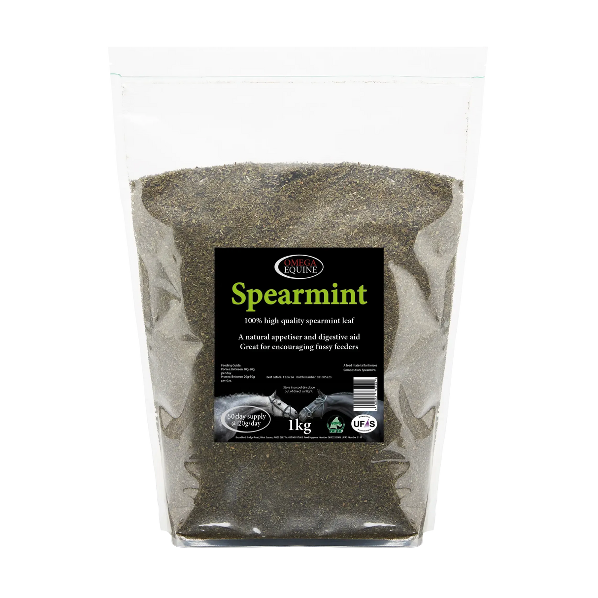 Omega Equine Spearmint 1kg Horse Supplements