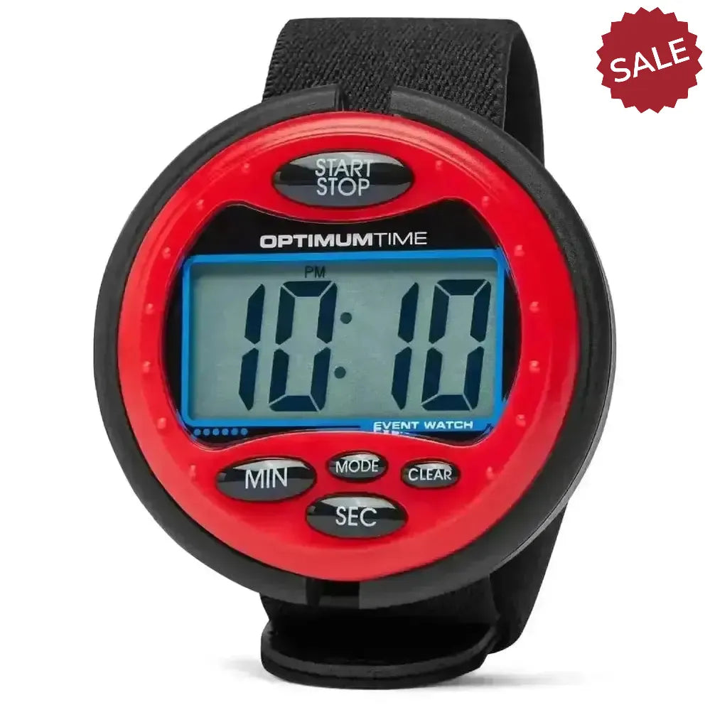 Optimum Time 3-Day Event Watch Red Competition Accessories