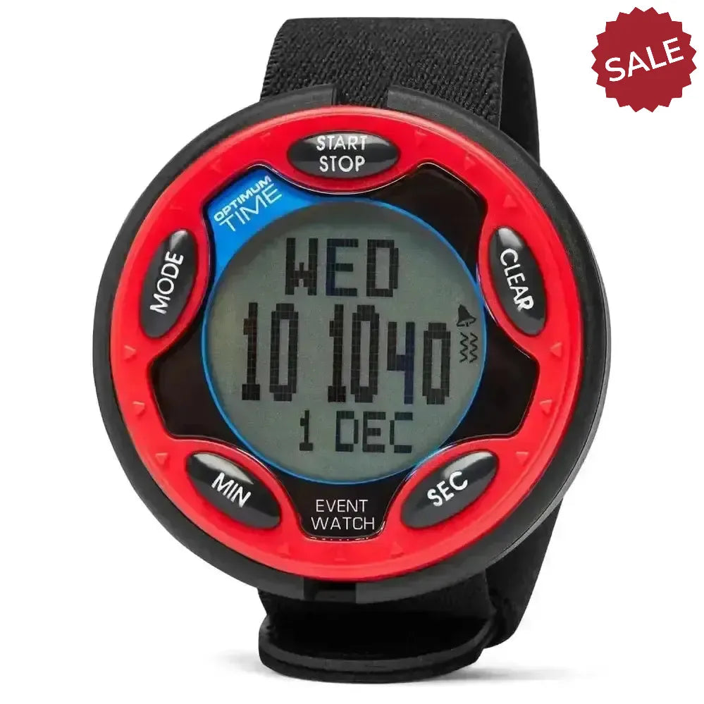Optimum Time Rechargeable Event Watch Red Competition Accessories
