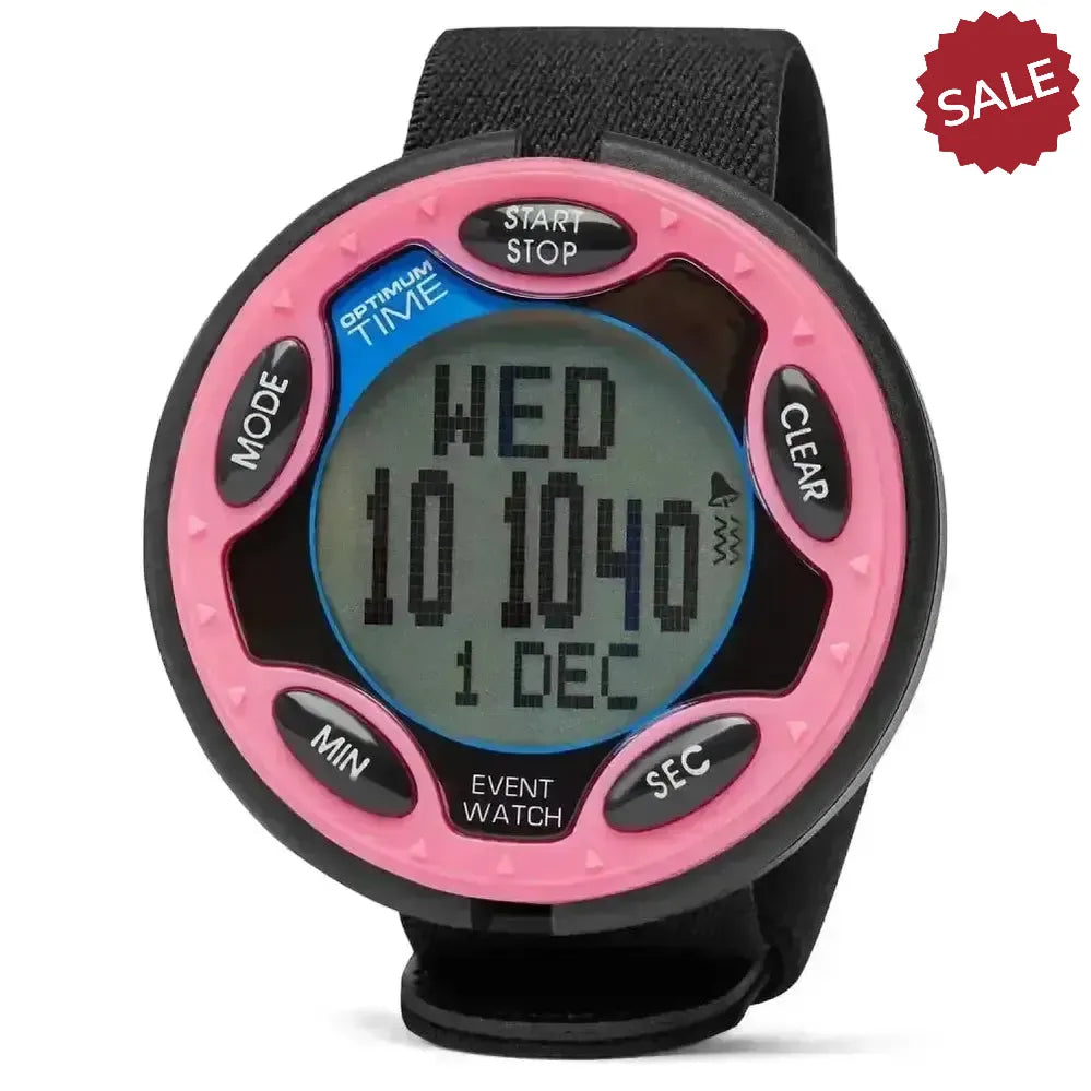 Optimum Time Rechargeable Event Watch Pink Competition Accessories