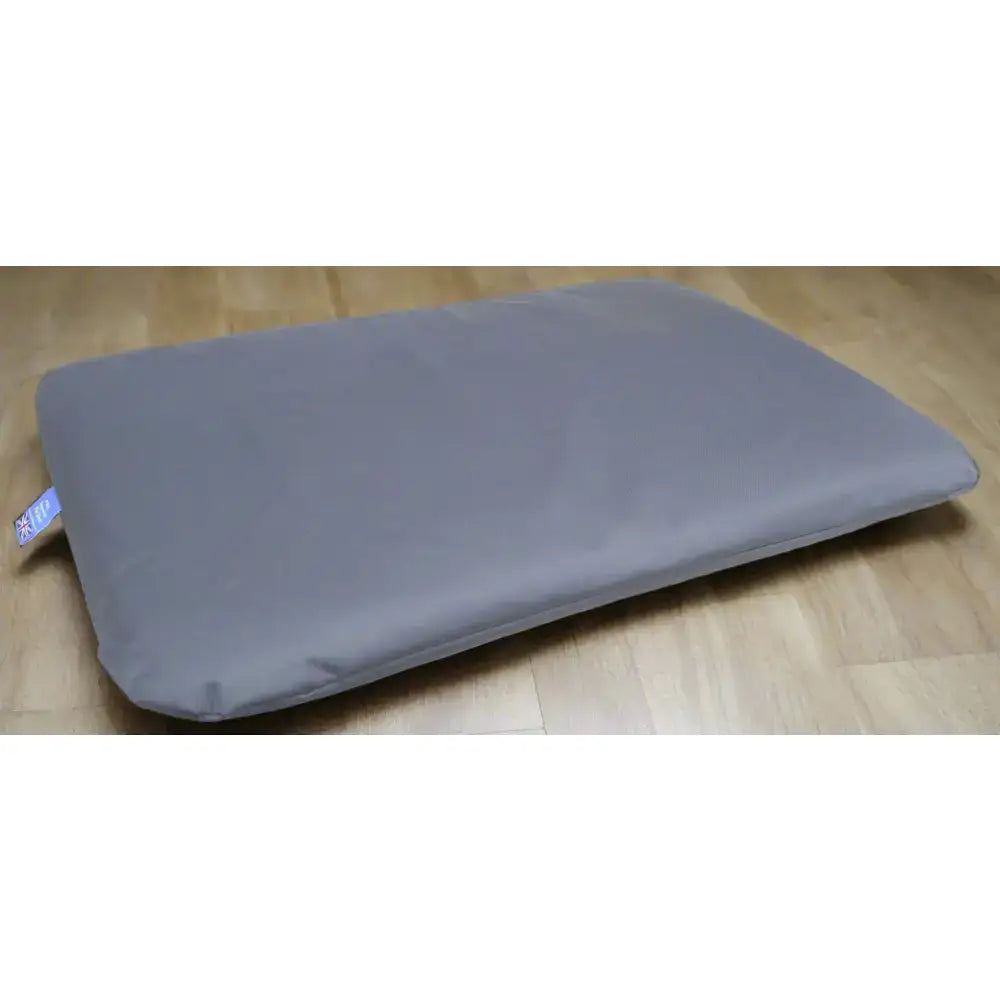Gray rectangular cushion with soft fabric cover for p&l country dog heavy duty waterproof duvet dog beds