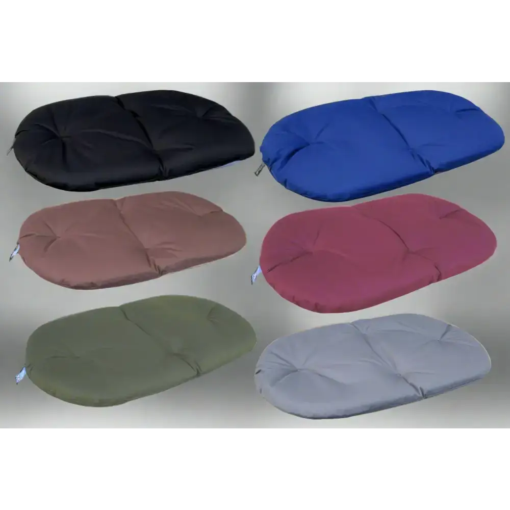 P&L Country Dog Heavy Duty Waterproof Oval Cushion Dog Bed Small L76cm X W58cm X D6cm Black Dog Beds