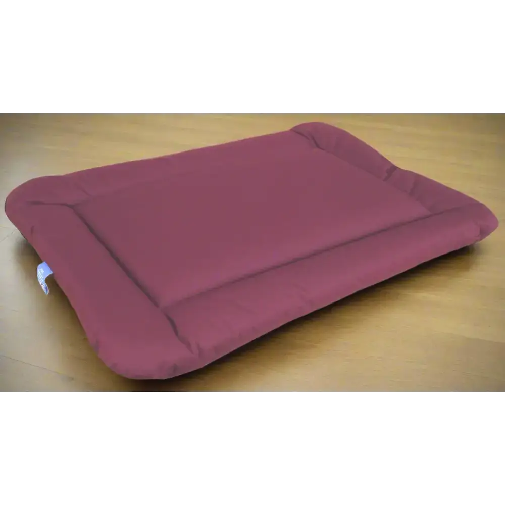 P&L Country Dog Heavy Duty Waterproof Rectangular Cushion Pad Dog Beds. Medium L76cm X W52cm X D5cm Burgundy Dog Beds