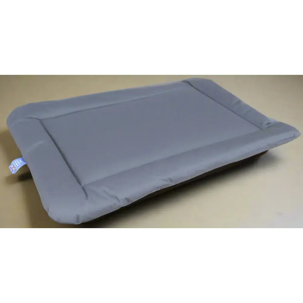 P&L Country Dog Heavy Duty Waterproof Rectangular Cushion Pad Dog Beds. Medium L76cm X W52cm X D5cm Grey Dog Beds