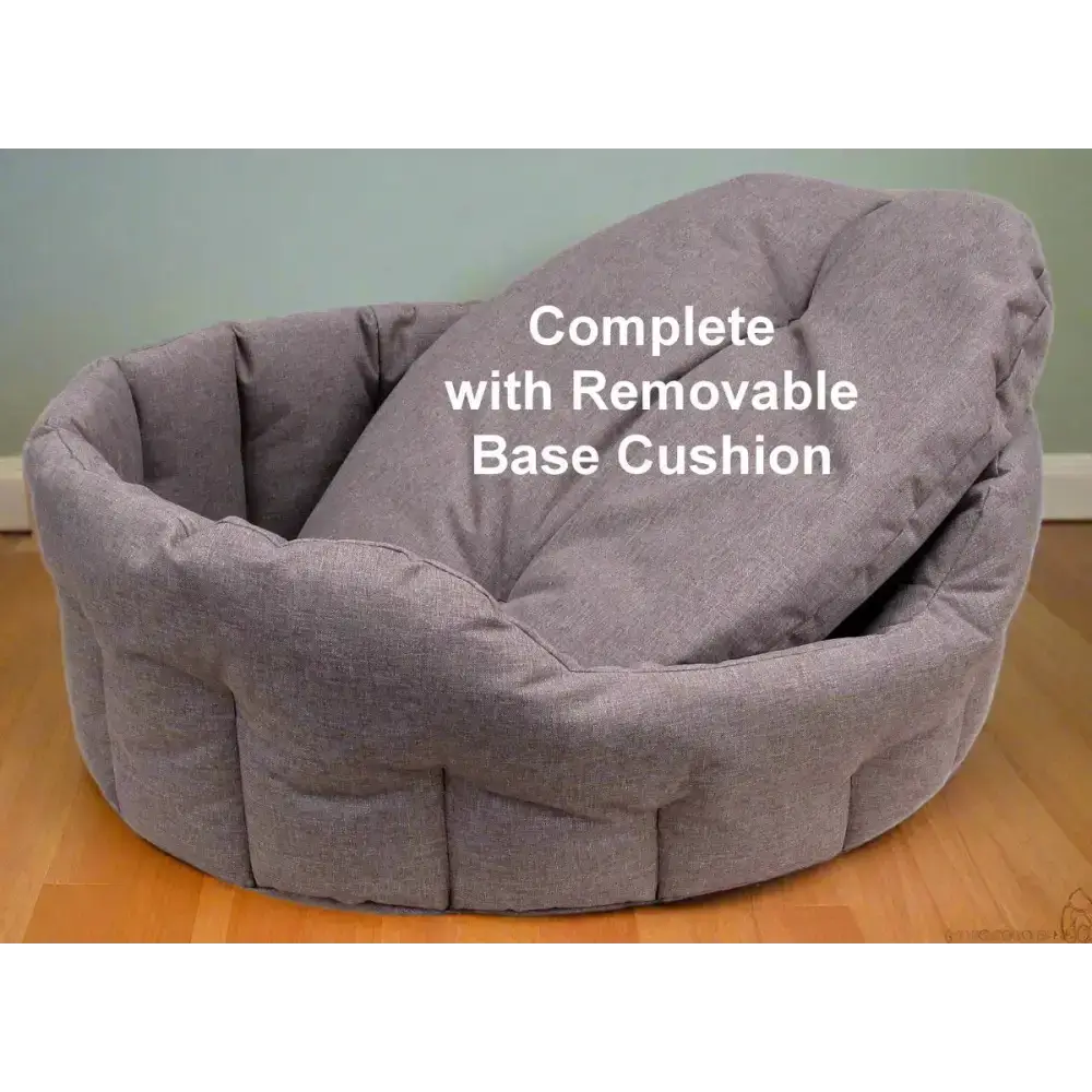 P&L Country Dog Tough Heavy Duty Oval High Sided Waterproof Dog Beds. Medium L61cm X W51cm X H22cm Black Dog Beds