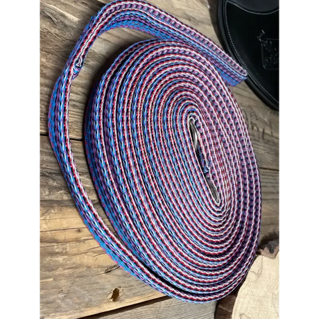 Padded Lunge Line 8m Black / Red / Purple Lunge Lines