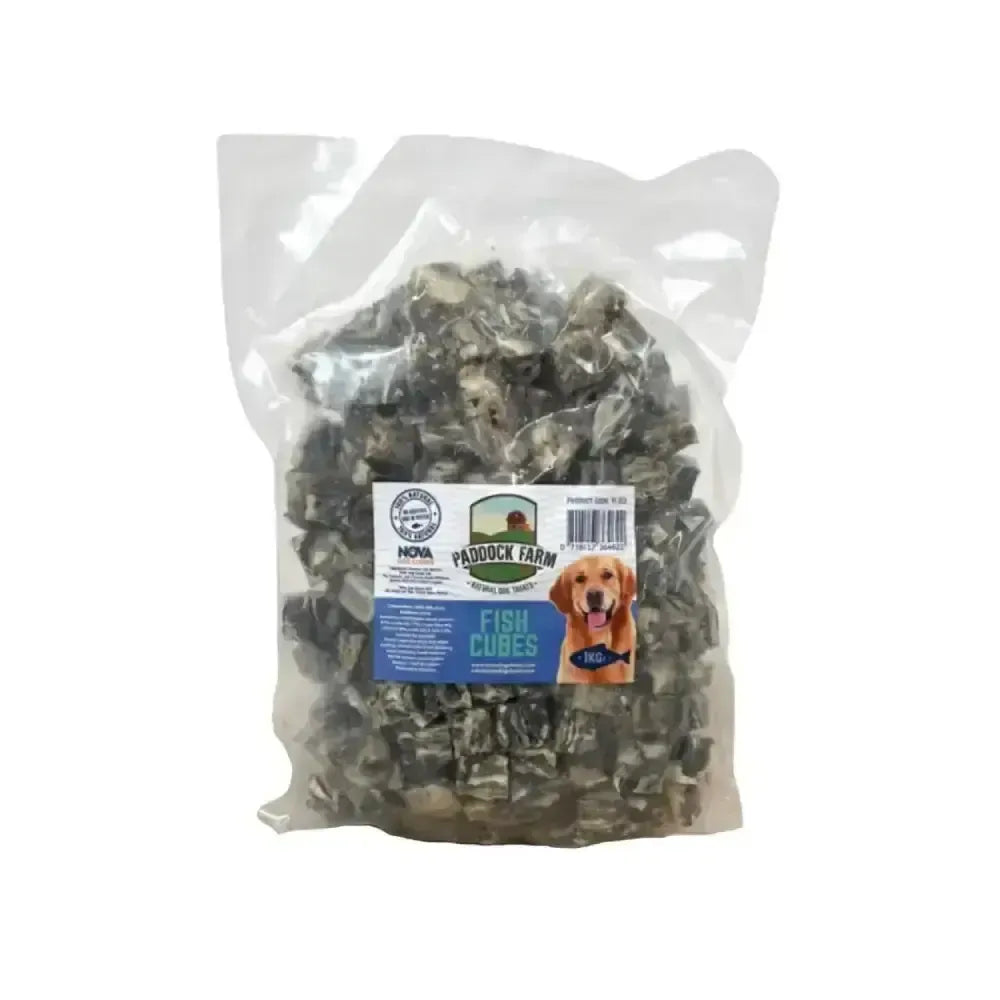 Paddock Farm Fish Cubes 1kg Dog Treats