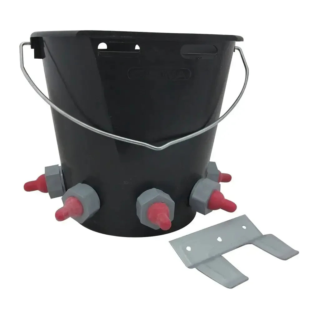Paragon Rubber Lamb Feeder Bucket 5 Teat Complete Buckets & Bowls