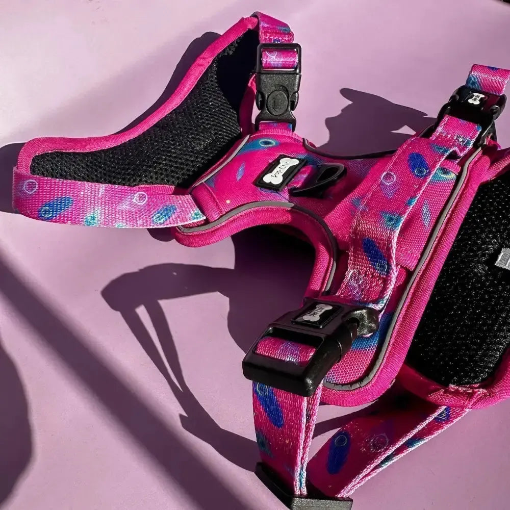 Peacock Power No Pull Tactical Dog Harness XS Pet Collars & Harnesses