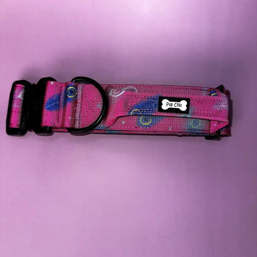 Peacock Power Tactical Dog Collar with Handle Large Pet Collars & Harnesses