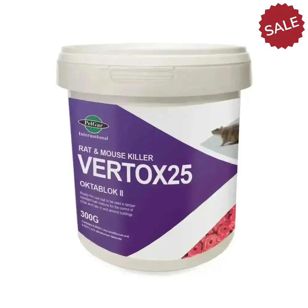 Pelgar Vertox 25 Oktablok Ii 300g Pest Control