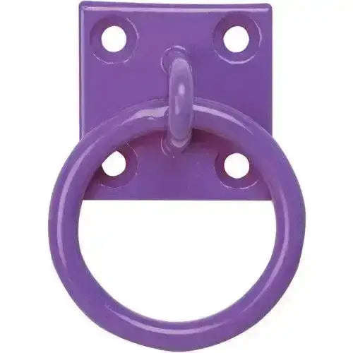 Perry Equestrian Chain Ring on Plate Purple Tie Up Rings