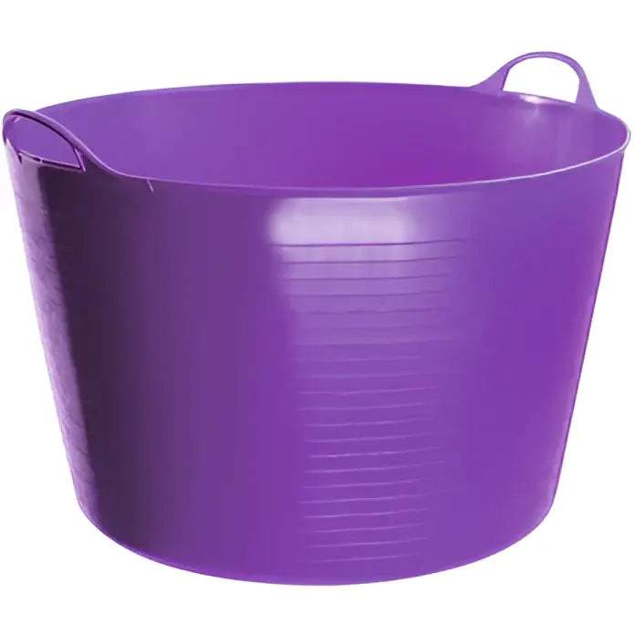 Purple perry equestrian flexible tubs trugs 60 litre plastic storage tub with integrated handles frost proof design