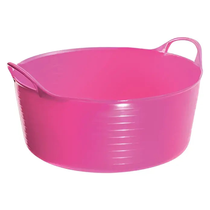Bright pink perry equestrian flexi-fill tubs flexible tubs trugs with integrated handles 15 litre utility tub