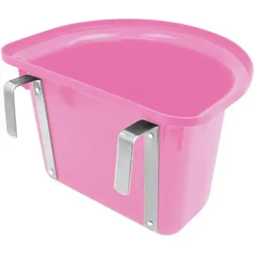 Perry Equestrian Hook Over Portable Manger 12 Litre Pink Feed Mangers