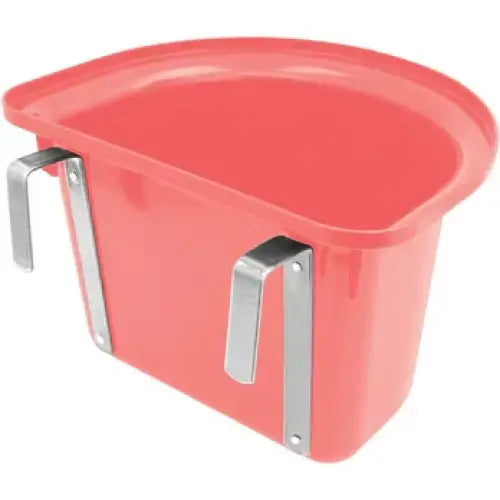Perry Equestrian Hook Over Portable Manger 12 Litre Red Feed Mangers