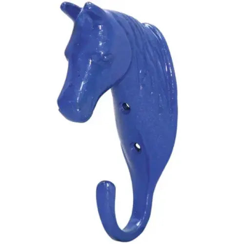 Perry Equestrian Horse Head Single Stable / Wall Hook No.5371 Blue Stable Hooks