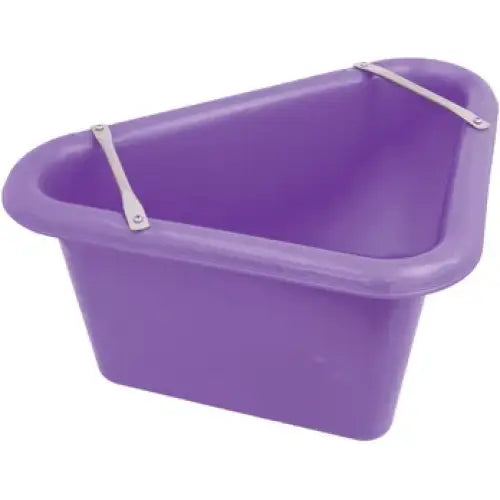 Perry Equestrian Triangular Feed Manger 45 Litre No.7122 Purple Feed Mangers