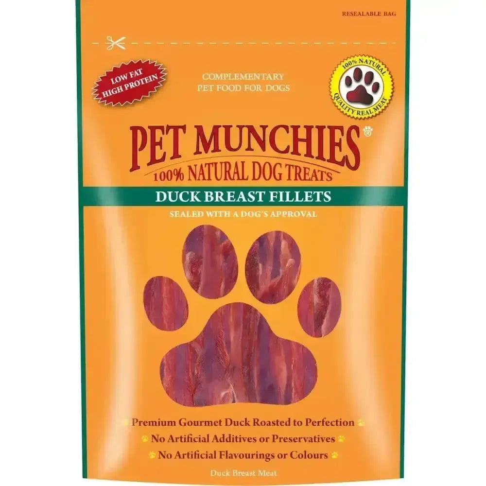 Pet Munchies Breast Fillets 100g X 8 Pack Dog Treats