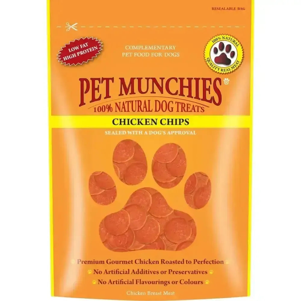Pet Munchies Chips 100g X 8 Pack Dog Treats