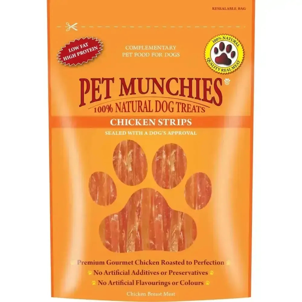 Pet Munchies Strips 75g X 8 Pack Dog Treats