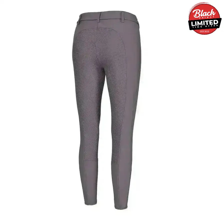 Pikeur Lucinda Grip S7 Full Seat Breeches Grey German 36/ Ladies 8 Breeches