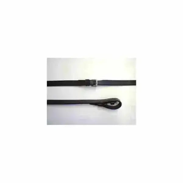 Black leather plain english leather reins with silver-toned buckle made from walsall sedgwicks leather