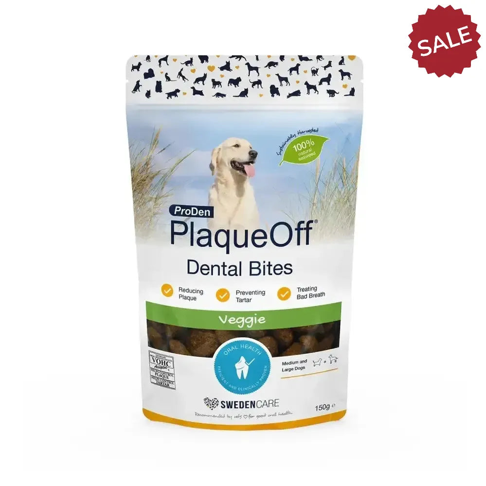 Plaqueoff Dental Bites Veggie Dog 60g Dog Treats