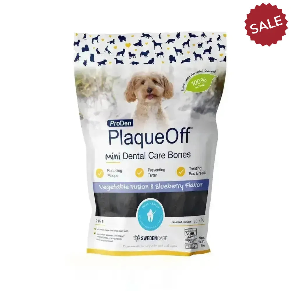 Plaqueoff Mini Dental Care Bones 20 BONES Dog Treats