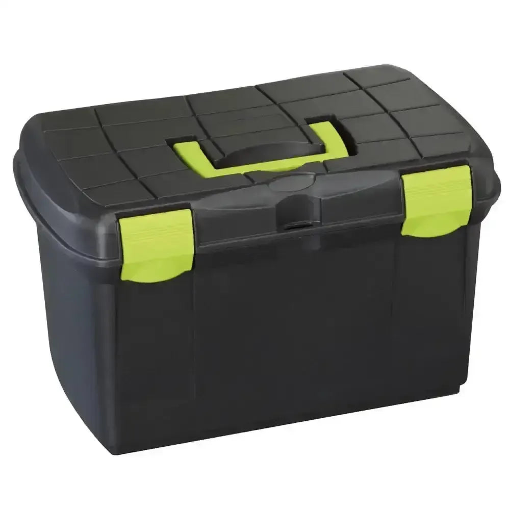 Plastica Panaro Tack Box Medium Black / Pistachio Tack Boxes