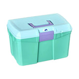 Plastica Panaro Tack Box Medium Reinforced Grooming Bags, Boxes & Kits Turquoise / Violet Tulip Barnstaple Equestrian Supplies