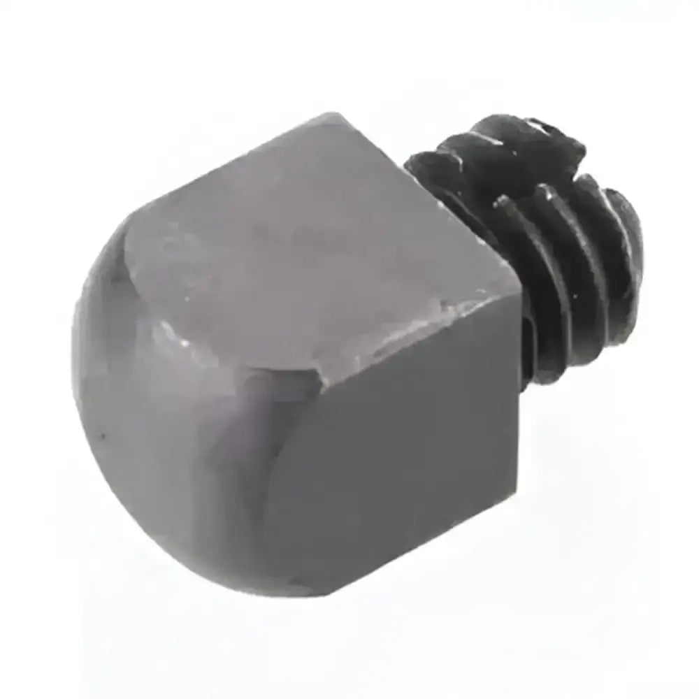 Gray hexagonal polo studs ss010 with threaded black screw end designed for soft conditions use