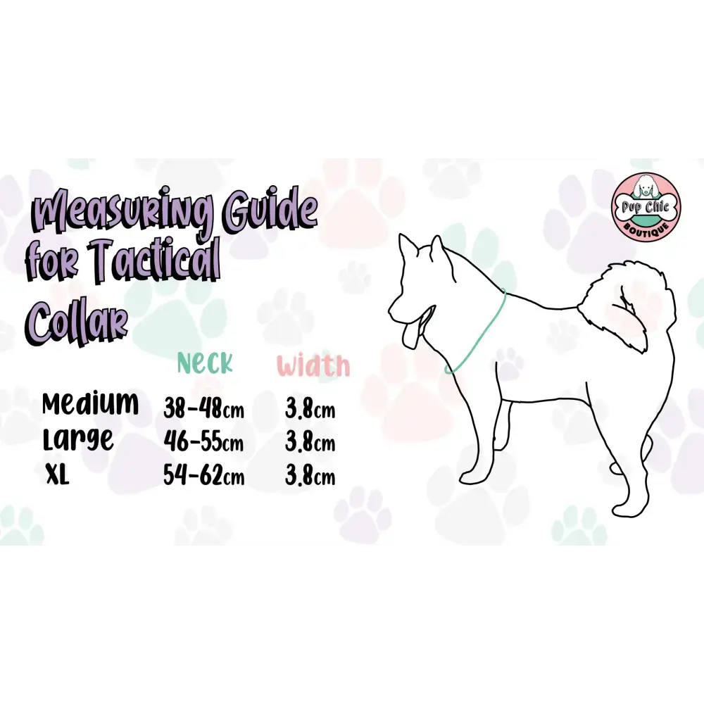 Power Peacock Adjustable & Tactical Dog Collars XS standard