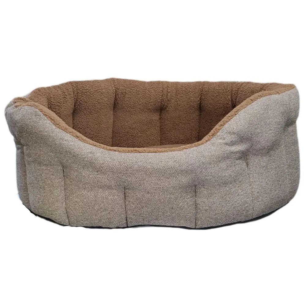 Premium Orkney Tweed Fleece Lined Bolster Beds