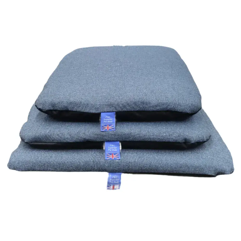 Premium Orkney Tweed Removable Cover Duvet Gray Small Dog Beds