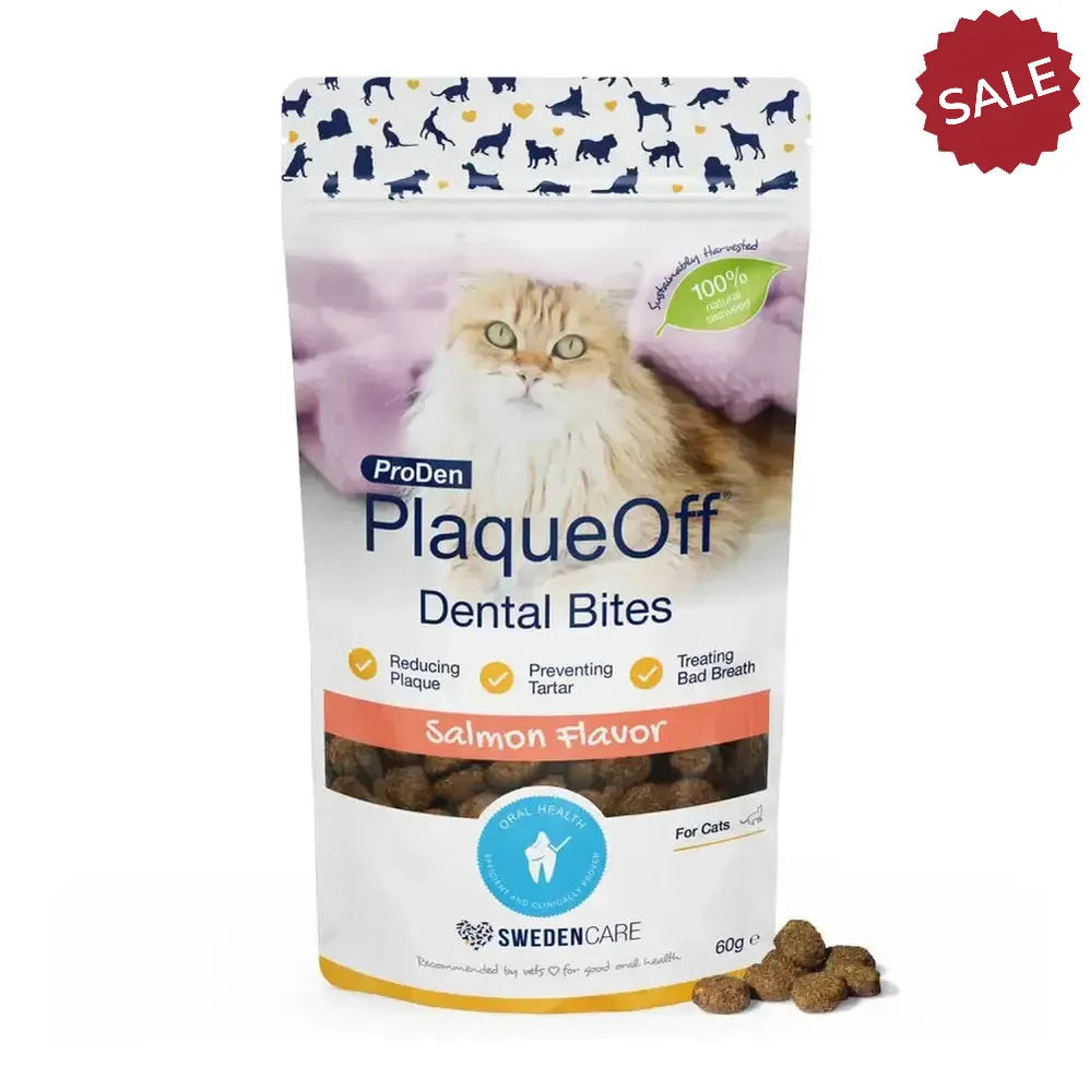 Proden Plaqueoff Dental Bites Salmon Cat 60g Pet Teeth & Breath