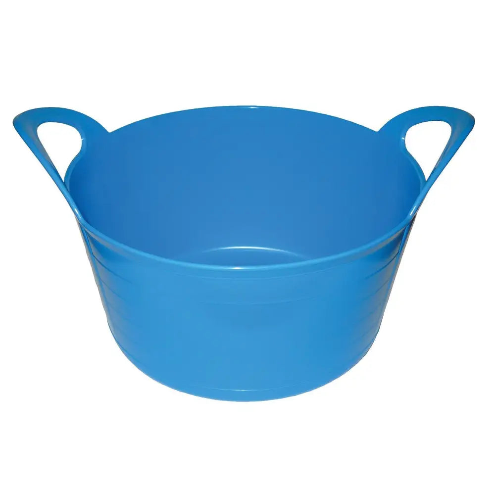 Bright blue plastic prostable flexi feed skip 12 lt with two integrated handles for versatile feed skip use