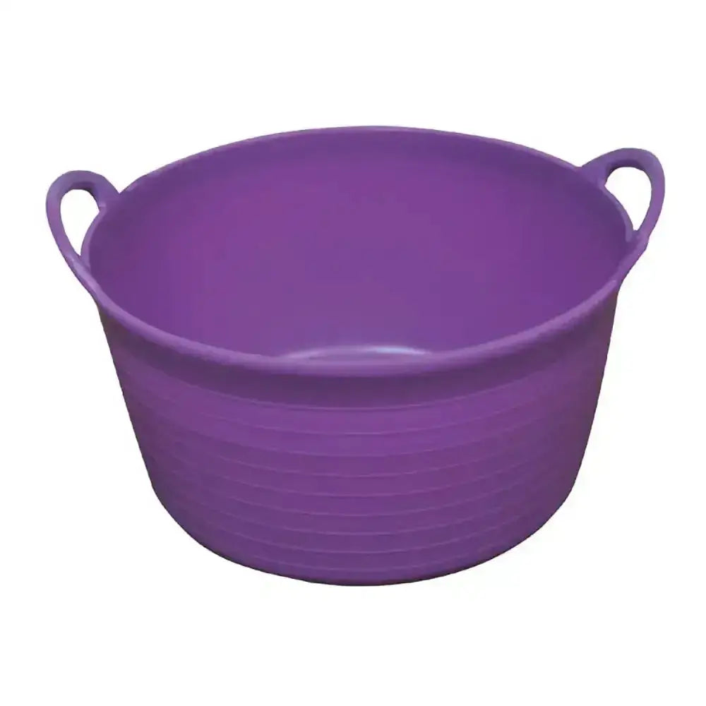 Purple plastic prostable flexi feed skip with two looped handles versatile feed skip 12 lt utility basket