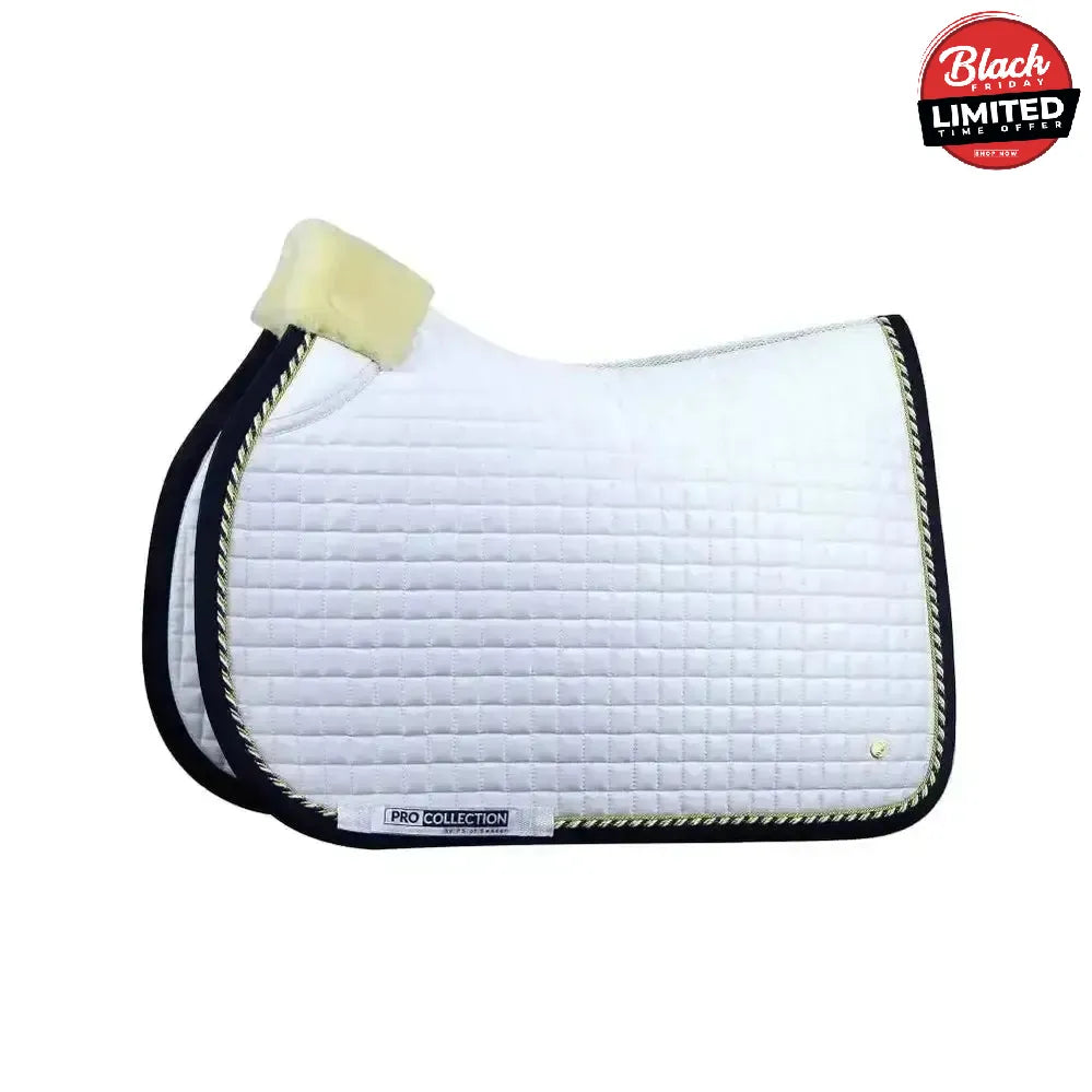 PS of Sweden Jump Saddle Pads White/Black Cob Saddle Pads