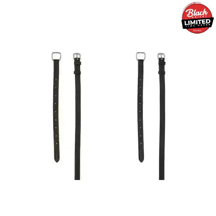 PS of Sweden Throatlatches Dark Stitches Brown Cob / 2 Bridle Accessories