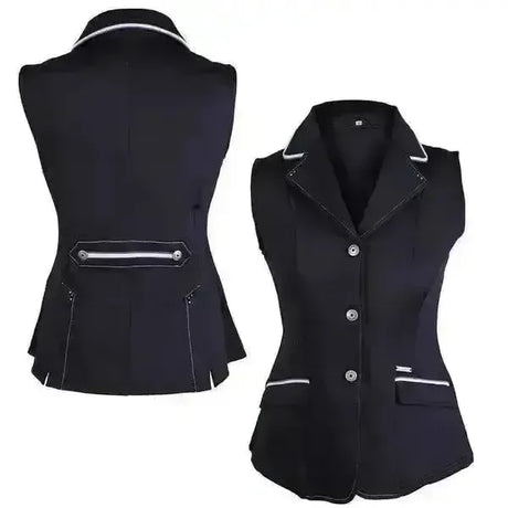 QHP Vest Coco Aduls Riding Dressage Waistcoat Estate Blue Ladies 10 (38) Riding Gilets