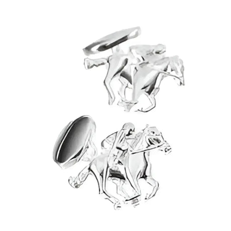 Racing Horse And Jockey Equestrian Cufflinks Gifts